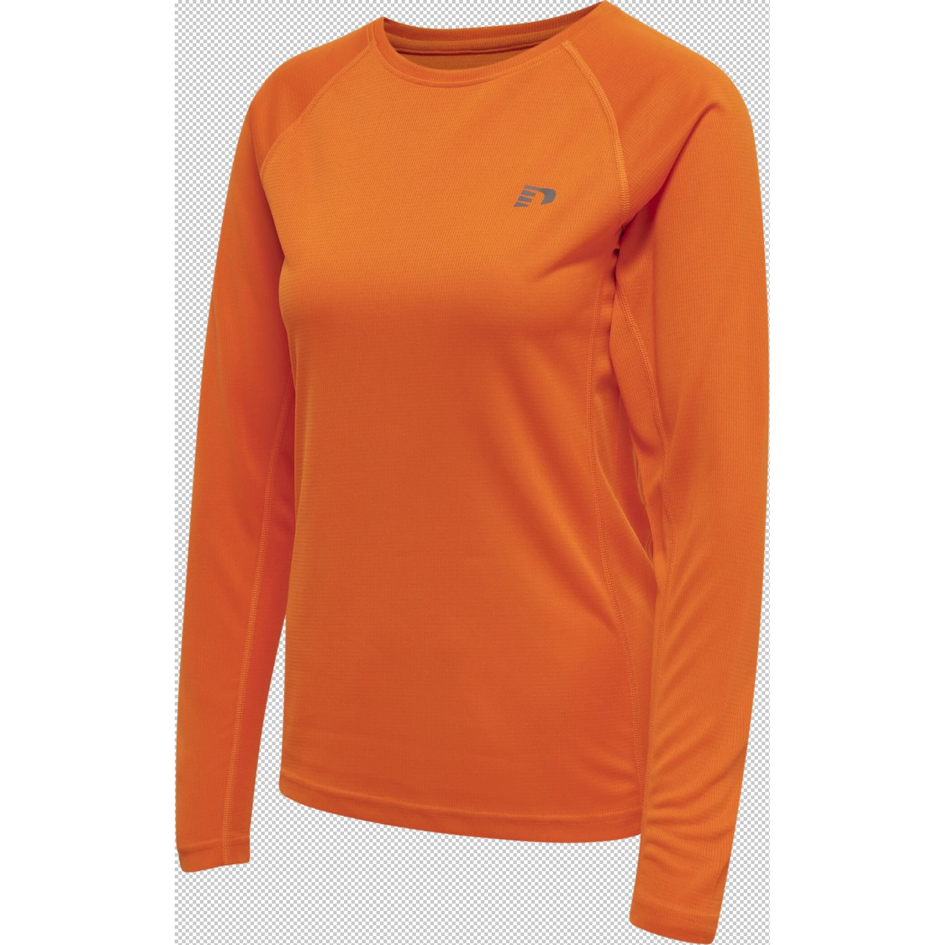 NEWLINE Damen_Shirt_WOMENS_CORE_RUNNING_T_SHIRT_L_S 500103 5190 ORANGE TIGER