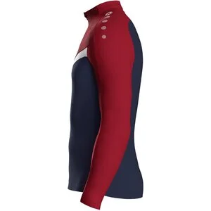 JAKO Herren_Pullover_Ziptop_Iconic A4T024HR8624 901 marine/chili rot
