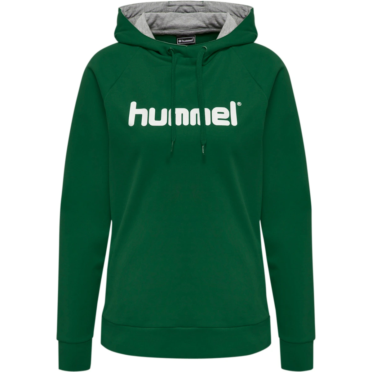 HUMMEL Damen_Kapuzensweat_HMLGO_COTTON_LOGO_HOODIE_WOMAN 203517 6140 EVERGREEN