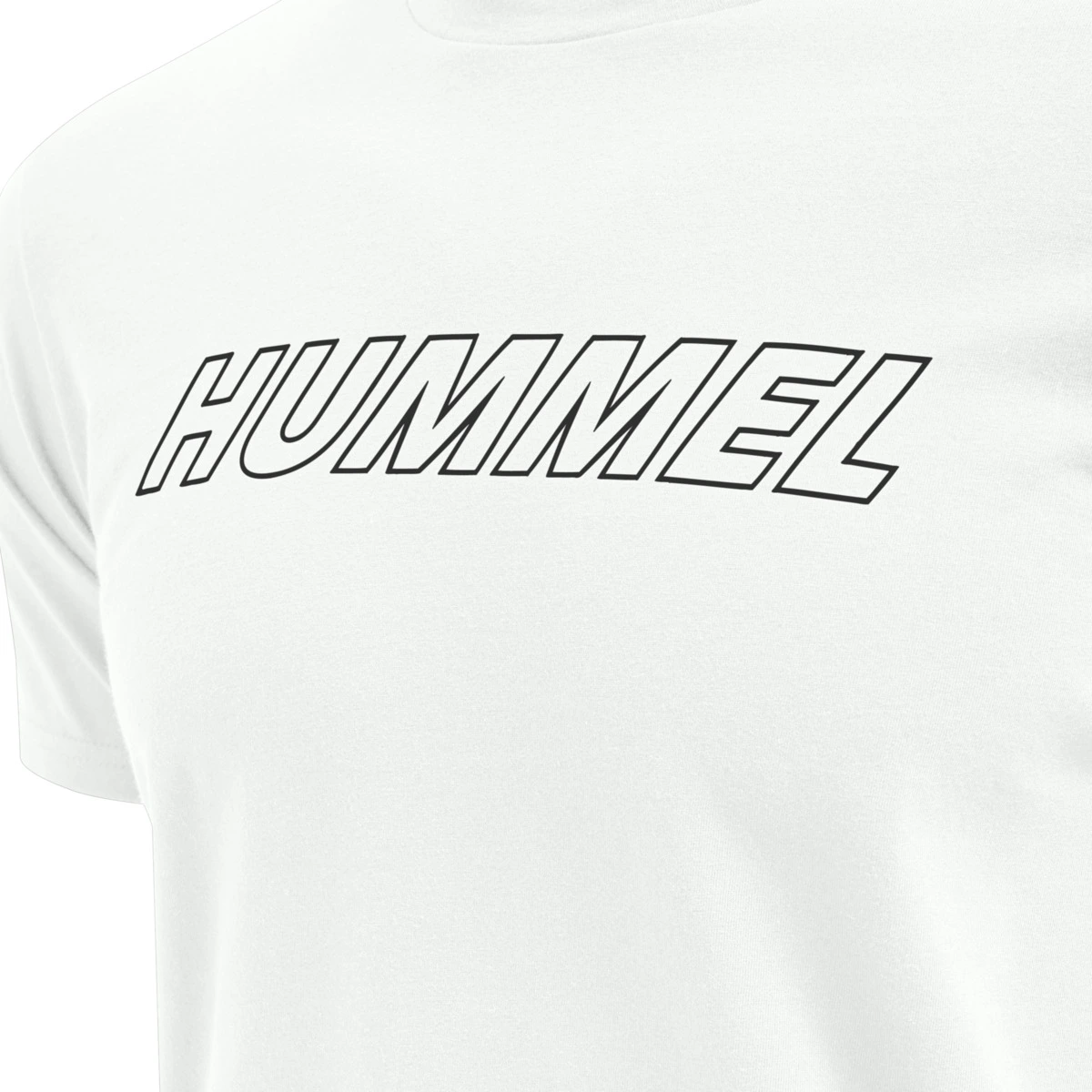 HUMMEL Herren_Shirt_hmlTE_CALLUM_COTTON_T_SHIRT 213470 9582 WHITE/ASPHALT
