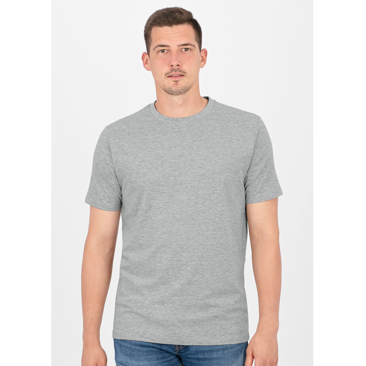 JAKO T_Shirt_Organic A4T023KIC6120K 520 hellgrau meliert