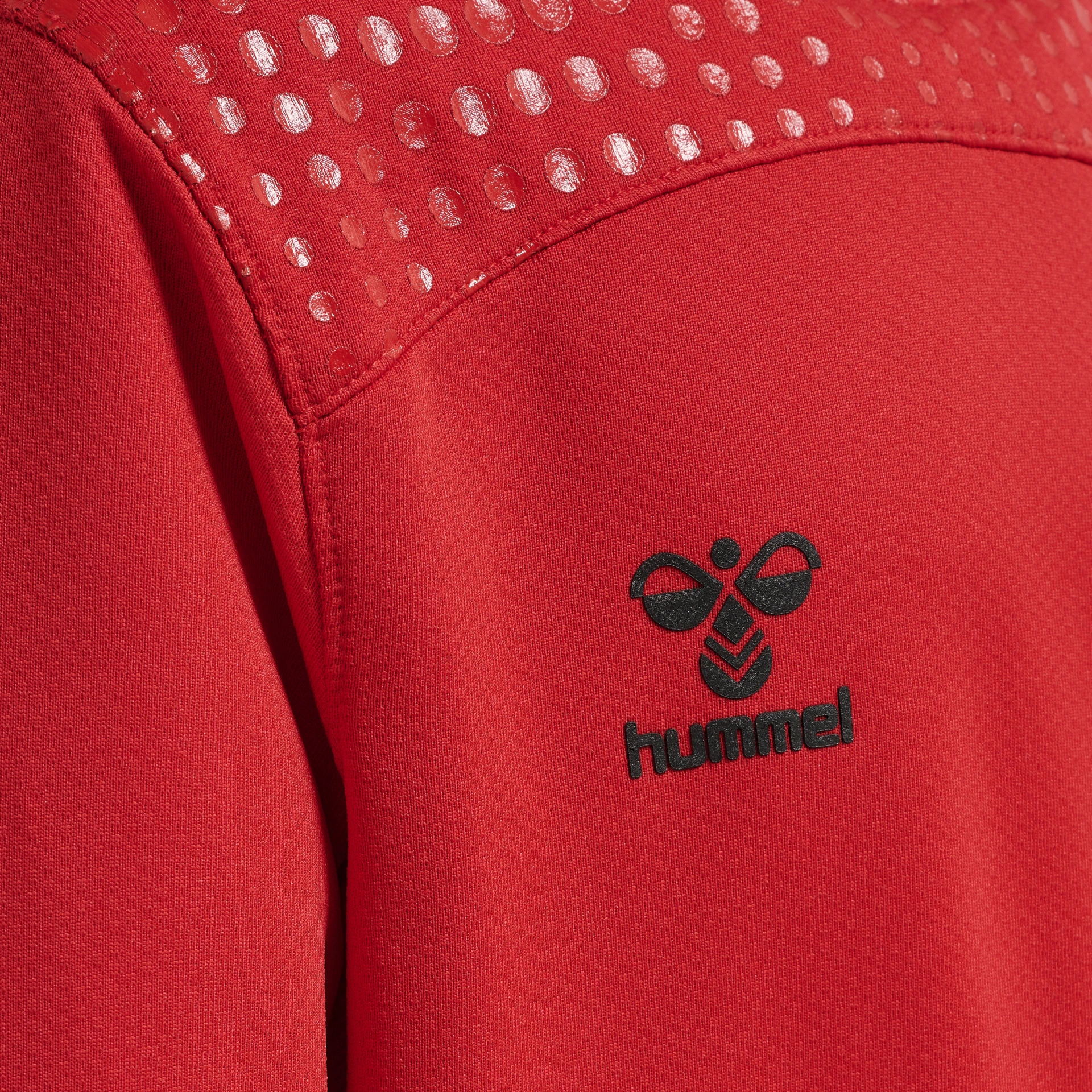 HUMMEL hmlLEAD_POLY_HOODIE_KIDS 207410 3062 TRUE RED