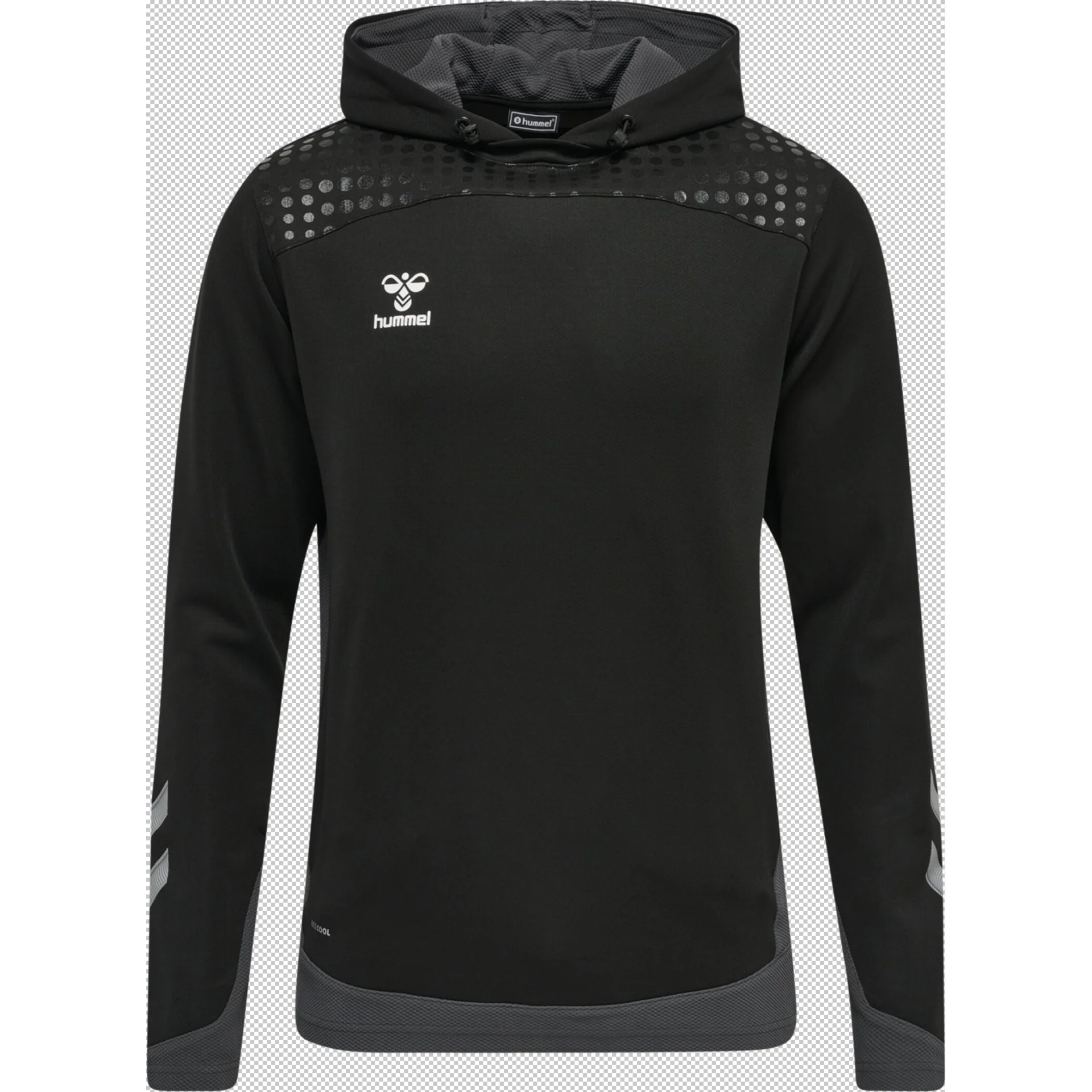 HUMMEL Herren_Kapuzensweat_hmlLEAD_POLY 207409 2001 BLACK