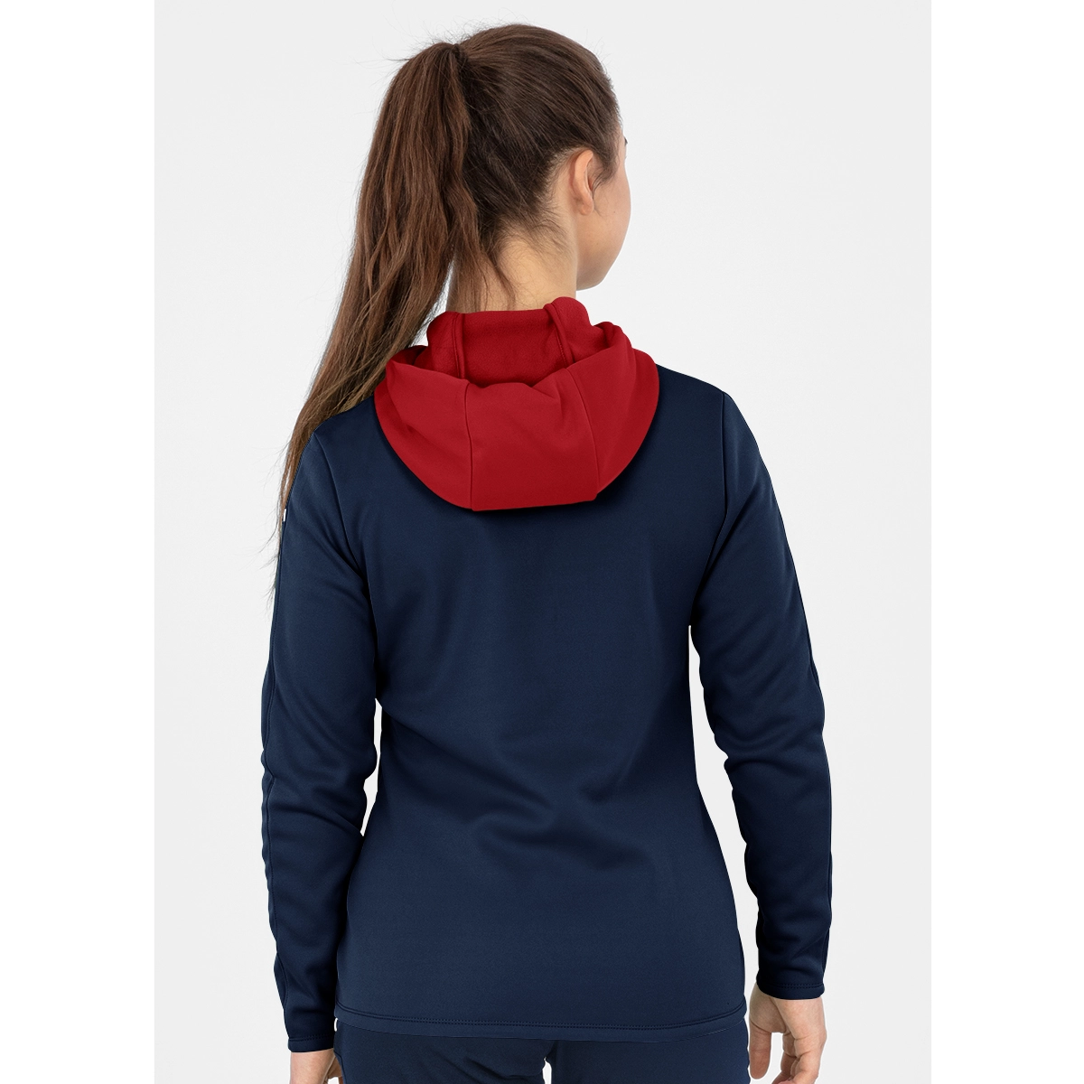 JAKO Kapuzenjacke_Champ_20 6820D 91 marine/chili rot