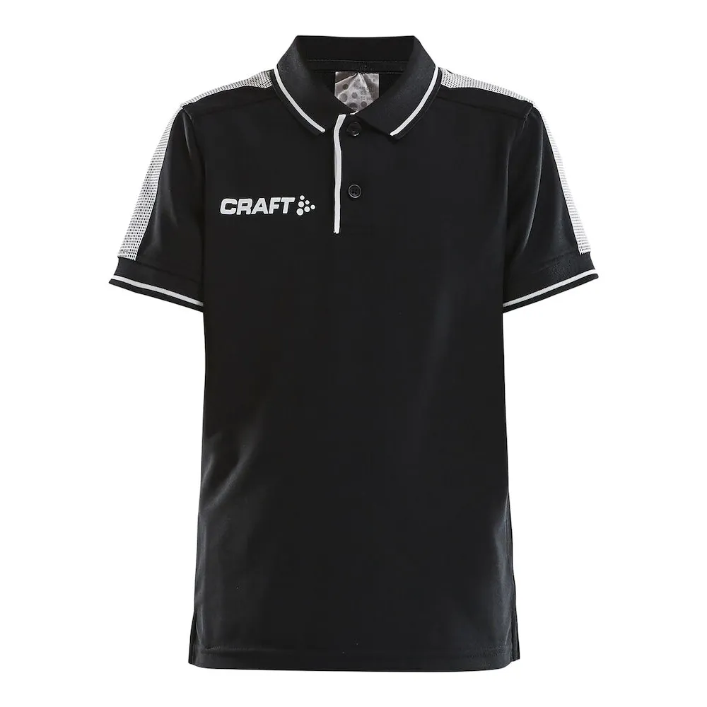 CRAFT Pro_Control_Poloshirt_Jr 1906736 999900 BLACK/WHITE