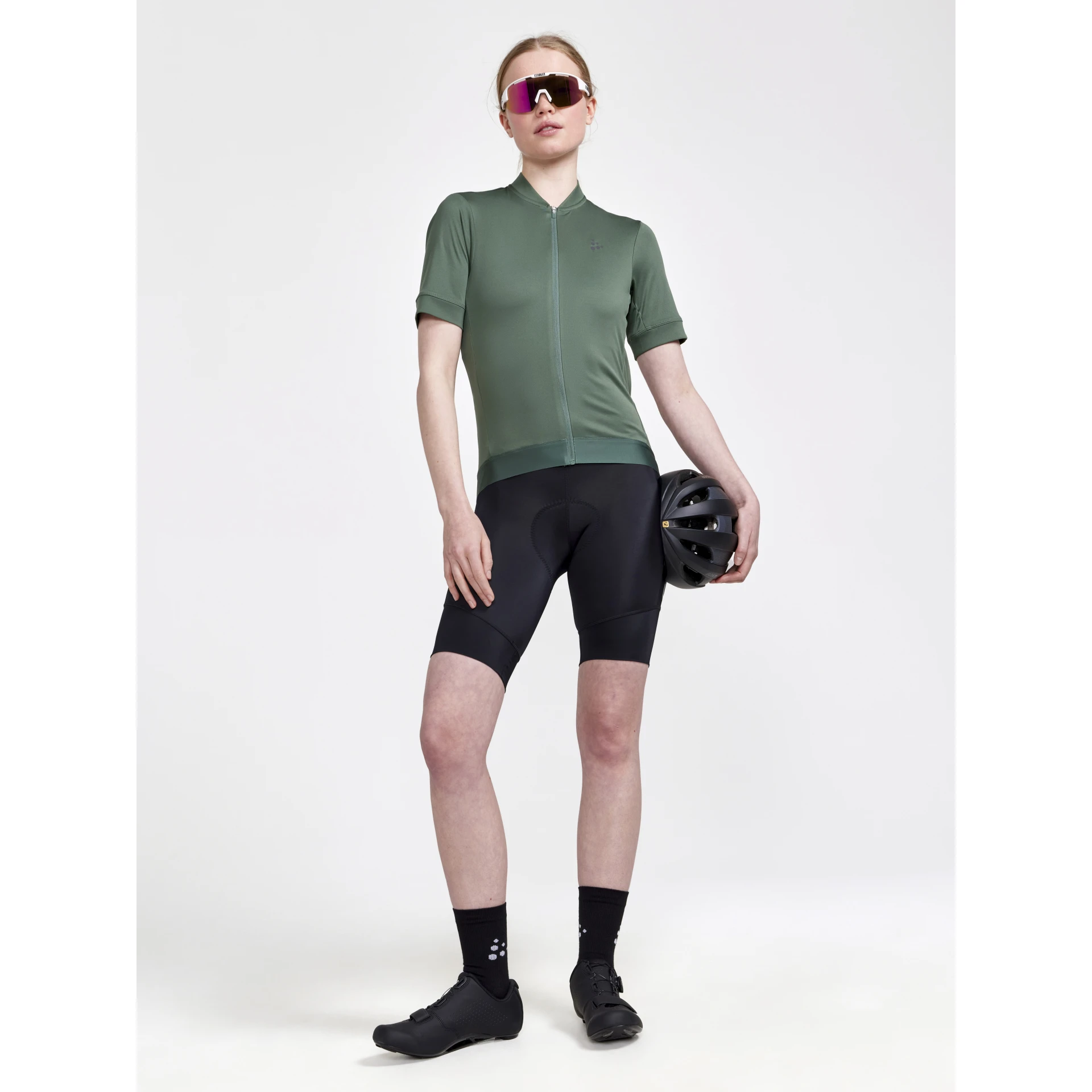CRAFT CORE_ESSENCE_JERSEY_REGULAR_FIT_W 1913164 687000 MOSS