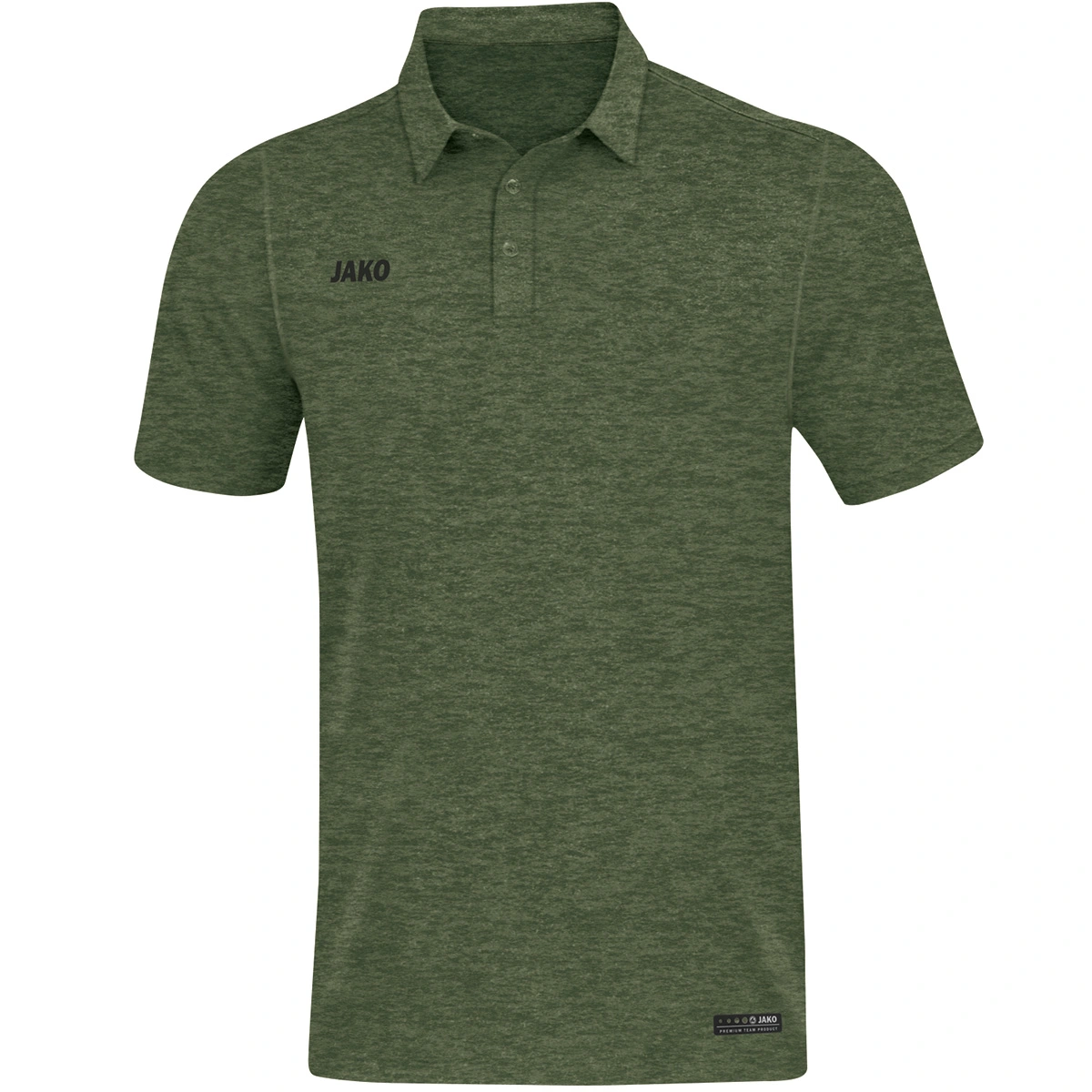 JAKO Herren_Polo_Premium_Basics 6329 28 khaki meliert