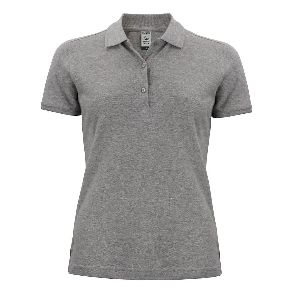 CLIQUE Classic_OC_Polo_Women 028265 95 Grey melange