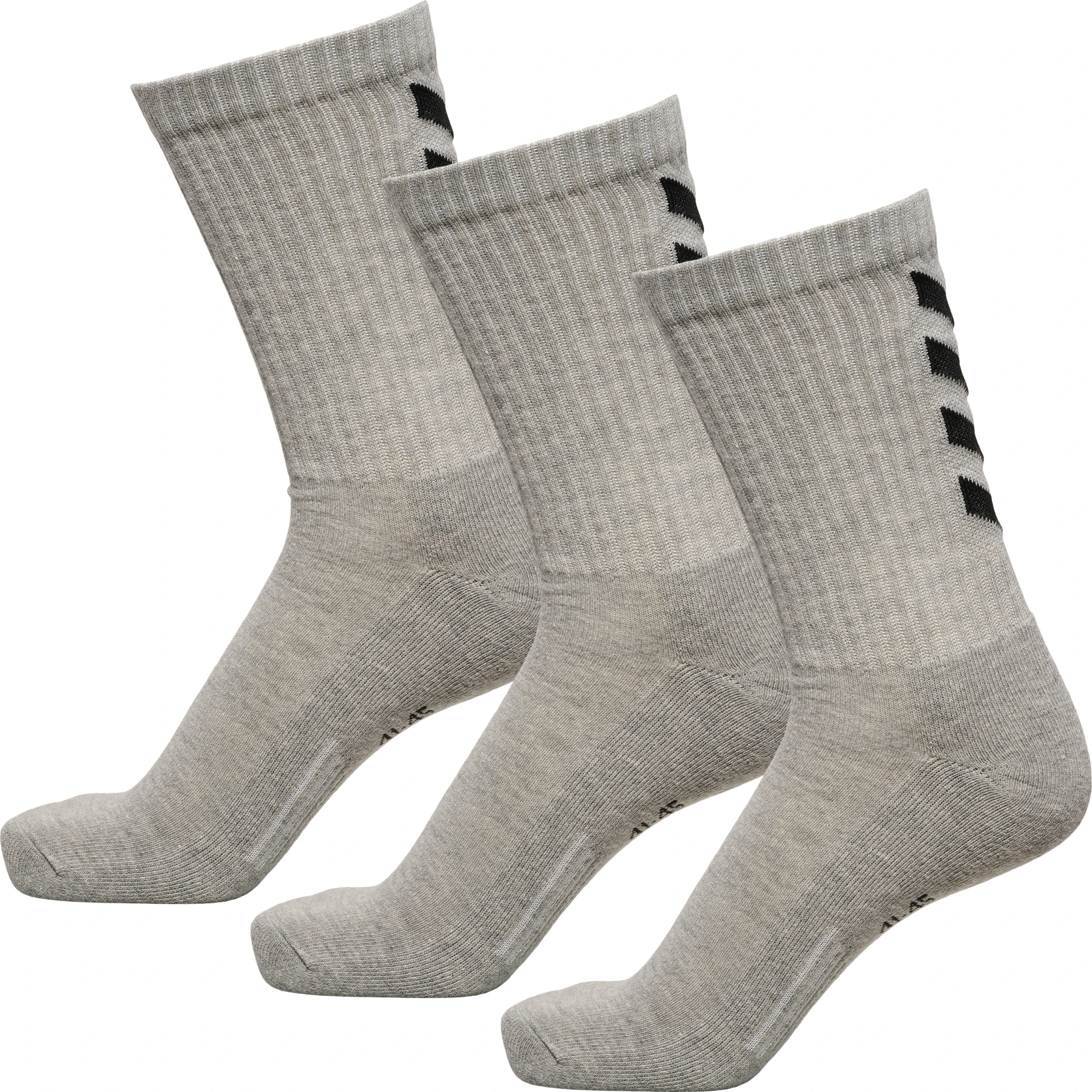 HUMMEL FUNDAMENTAL_3_PACK_SOCK___GREY_MELANGE___8 22140 2006 GREY MELANGE