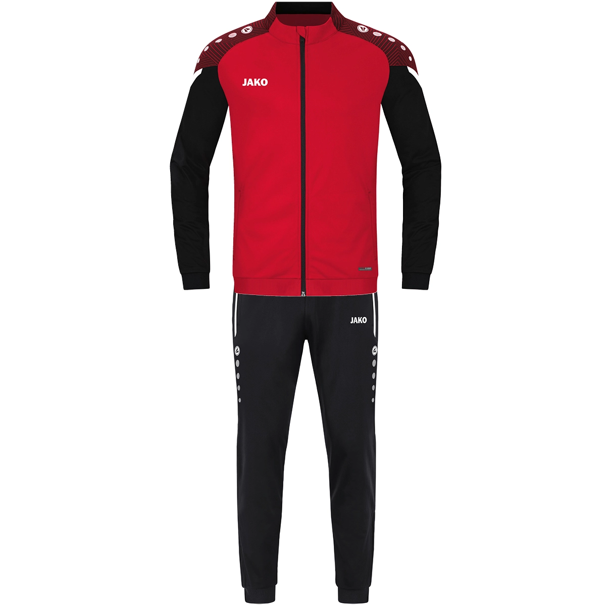 JAKO Trainingsanzug_Polyester_Performance M9122K 101 rot/schwarz