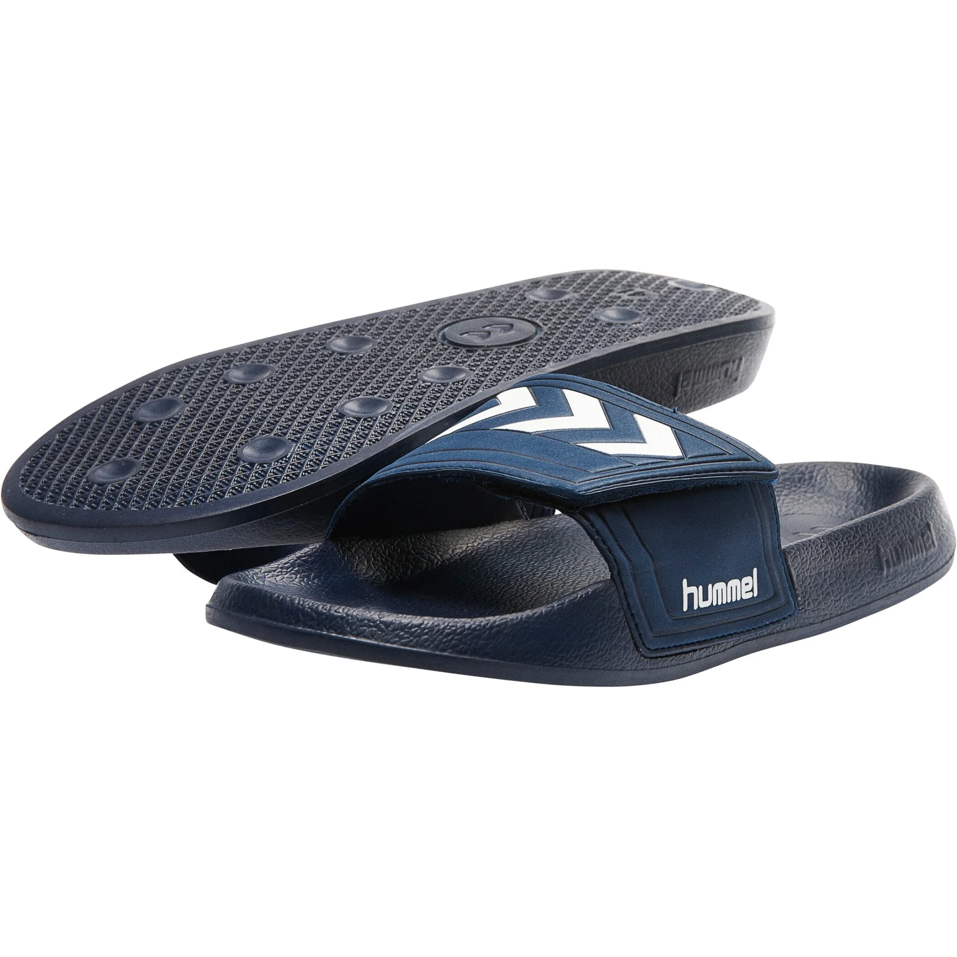 HUMMEL Badesandale_LARSEN_SLIPPER_VC 060406 7648 DRESS BLUE/WHITE