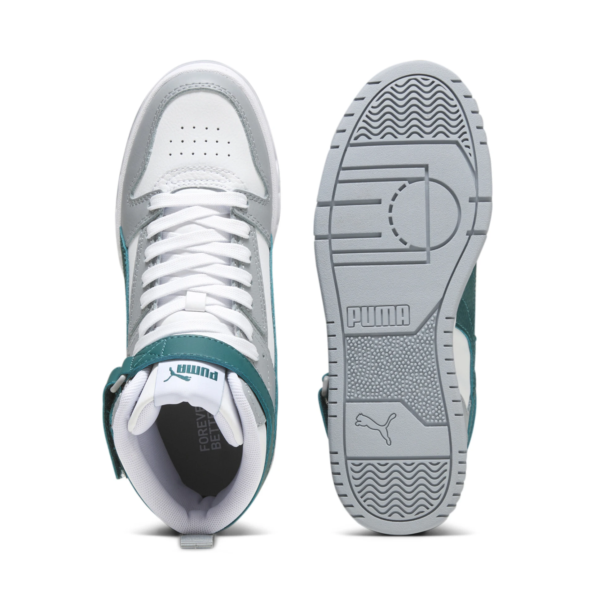 PUMA RBD_Game_Jr 386172 007 PUMA WHITE-MALACHITE-COOL 