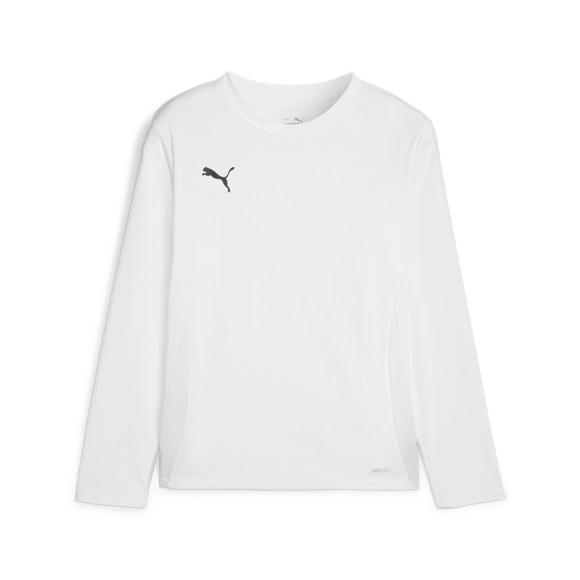 PUMA teamGOAL_LS_Jersey_Jr 705751 004 PUMA White-PUMA Black-Feat