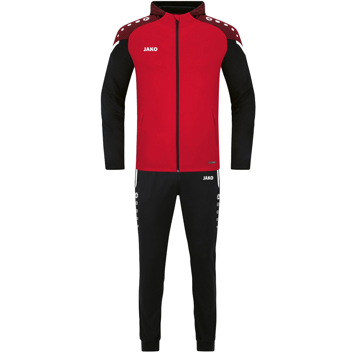 JAKO Praesentationsanzug_Performance M9622D 101 rot/schwarz