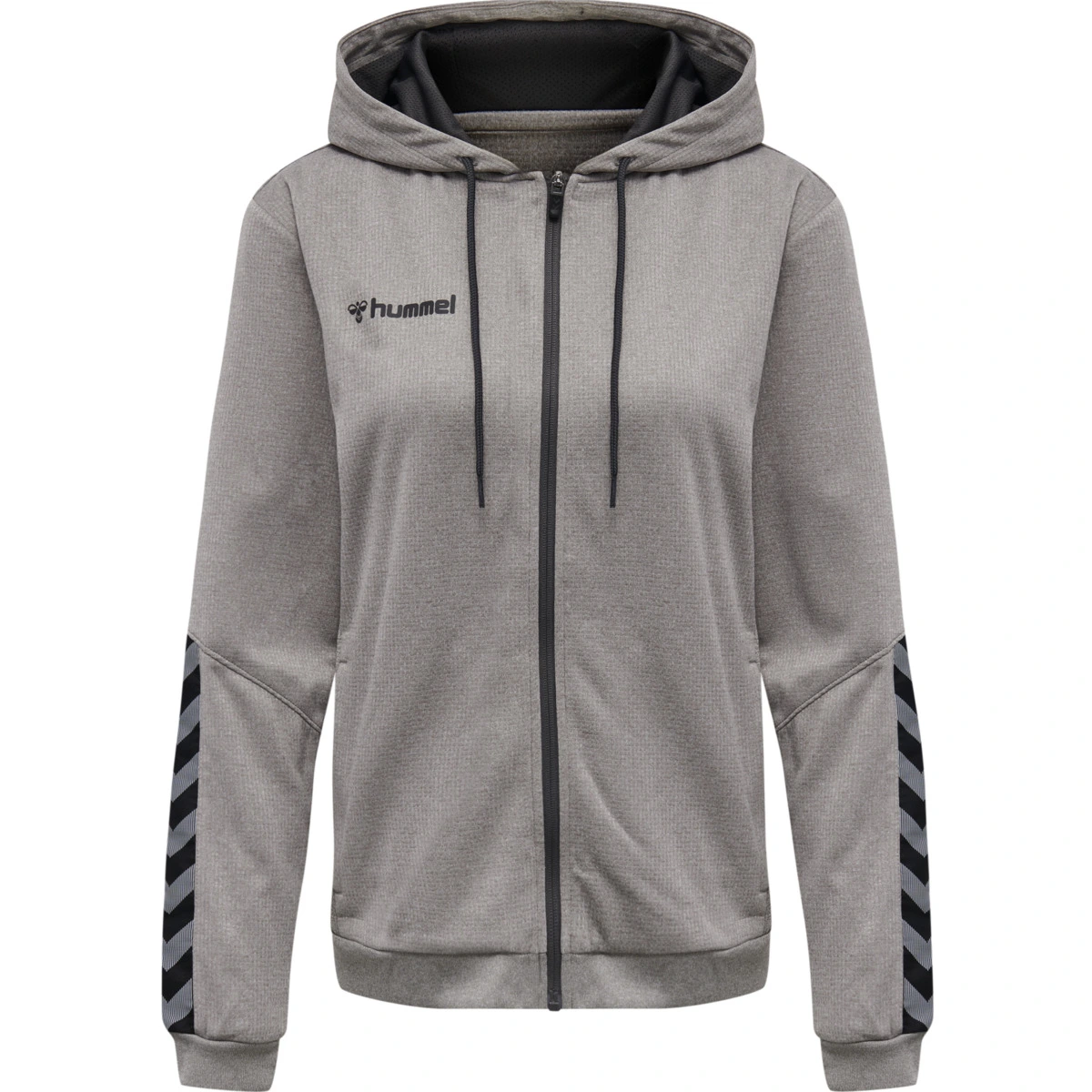 HUMMEL Damen_Kapuzensweat_hmlAUTHENTIC_POLY_ZIP 204939 2006 GREY MELANGE
