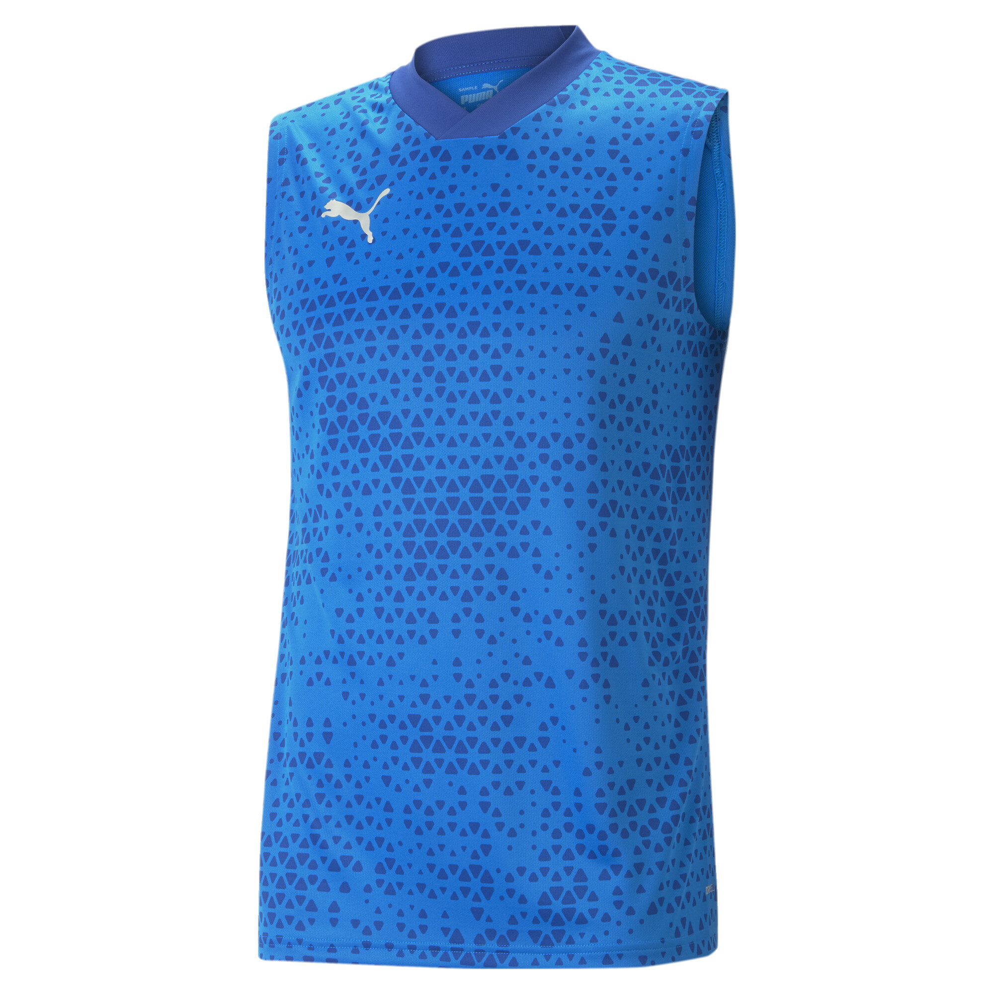 PUMA teamCUP_Training_Jersey_SL 657985 002 ELECTRIC BLUE LEMONADE