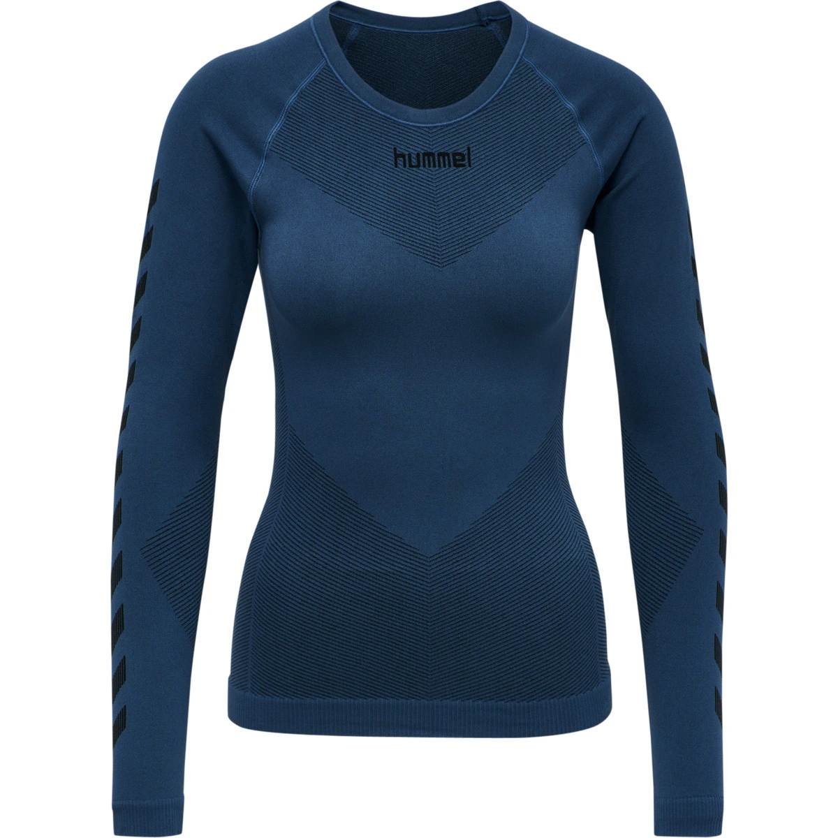HUMMEL Damen_Hemd__FIRST_SEAMLESS_JERSEY_L_S_WOMAN 202645 7642 DARK DENIM