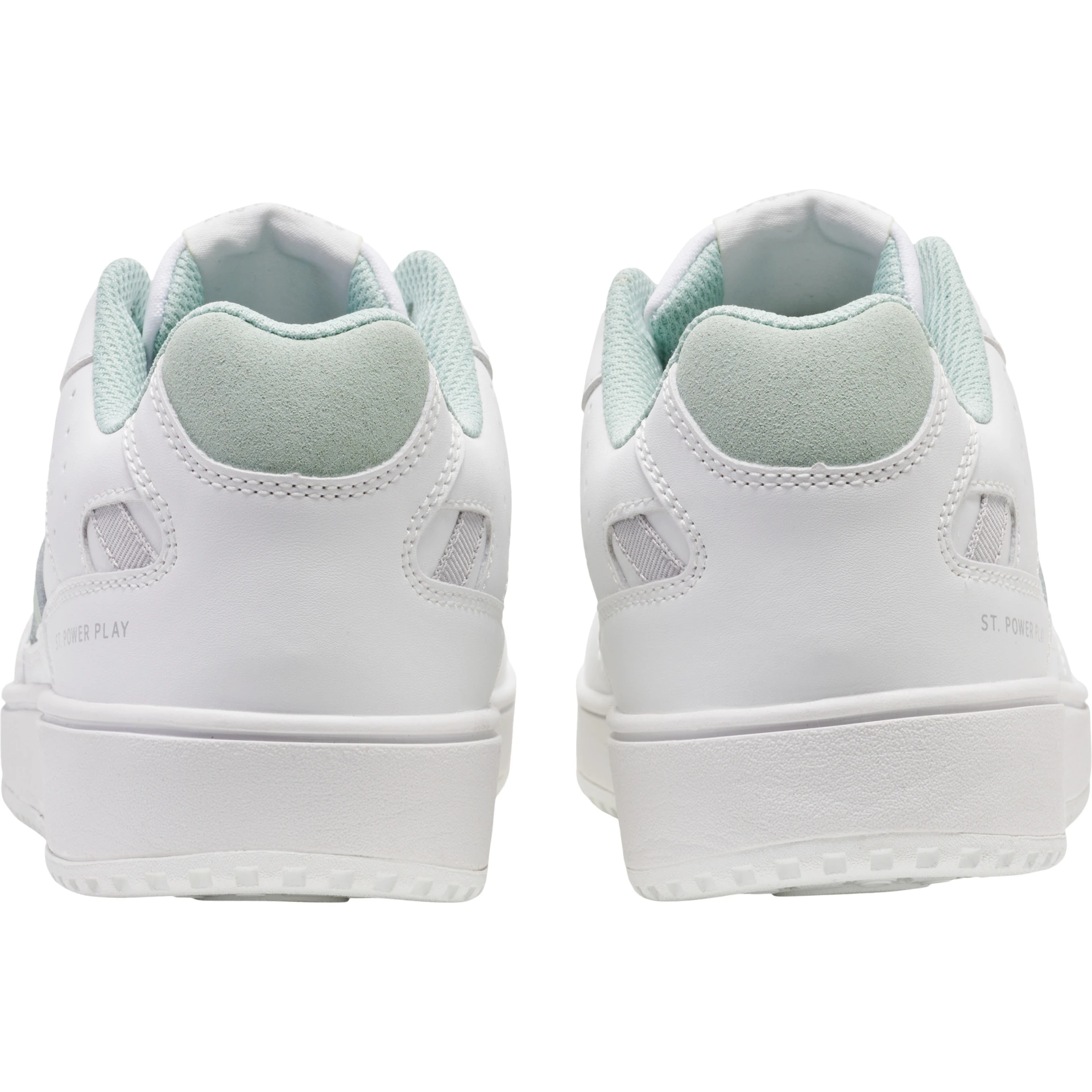 HUMMEL ST_POWER_PLAY_WMNS___WHITE_ERAYISH_GREEN___38 218557 9151 WHITE/SILT GREEN