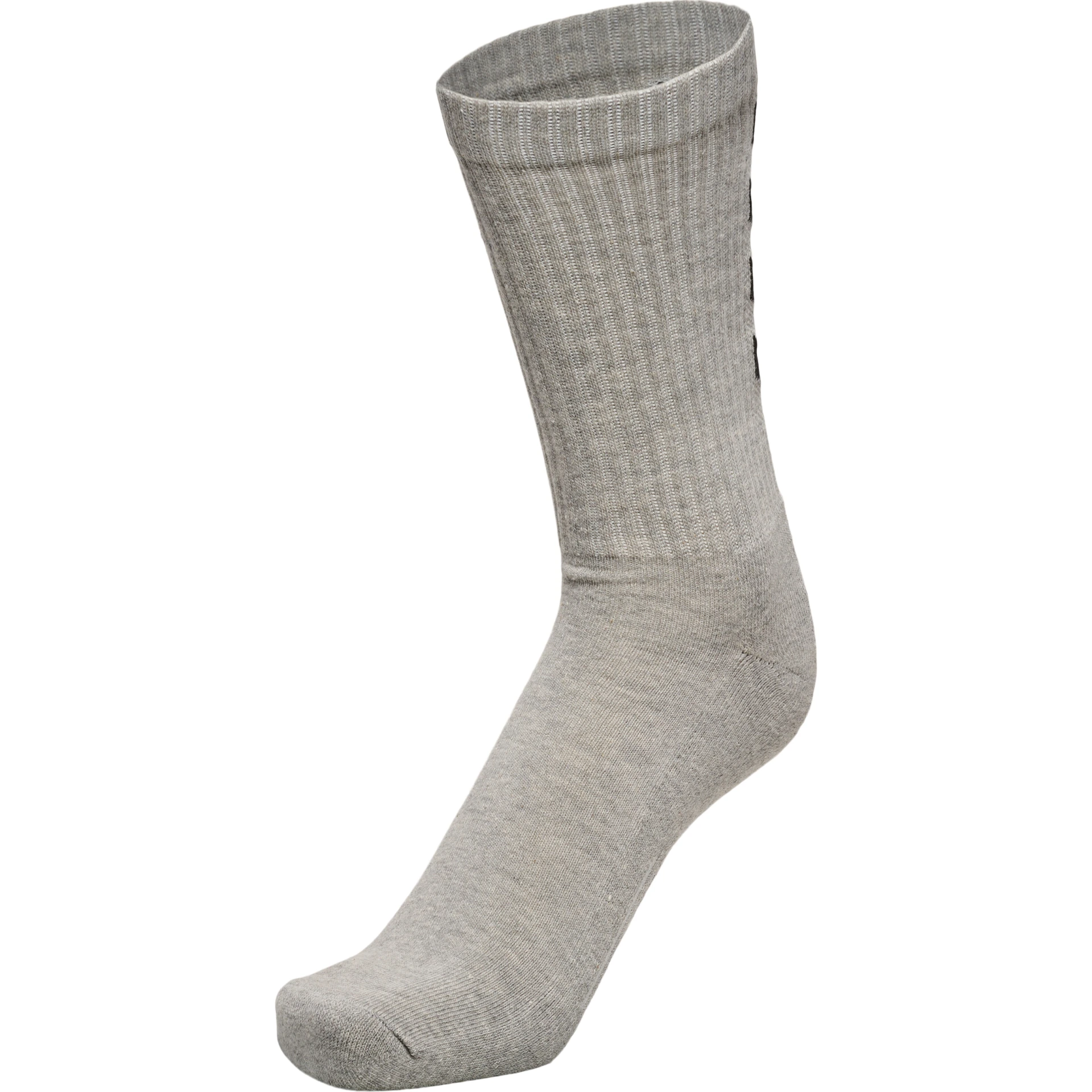 HUMMEL FUNDAMENTAL_3_PACK_SOCK___GREY_MELANGE___8 22140 2006 GREY MELANGE