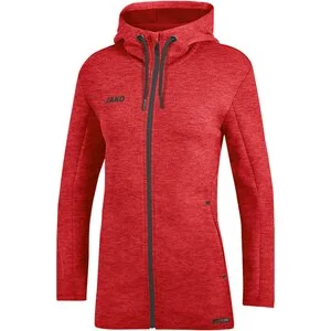 JAKO Damen_Kapuzenjacke_Premium_Basics A4T023DA6829D 01 rot meliert