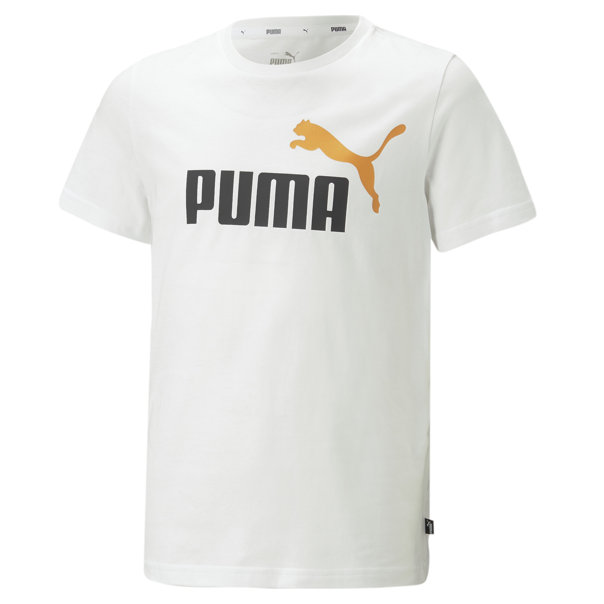 PUMA ESS_plus_2_Col_Logo_Tee_B 586985 059 PUMA WHITE-DESERT GLAY