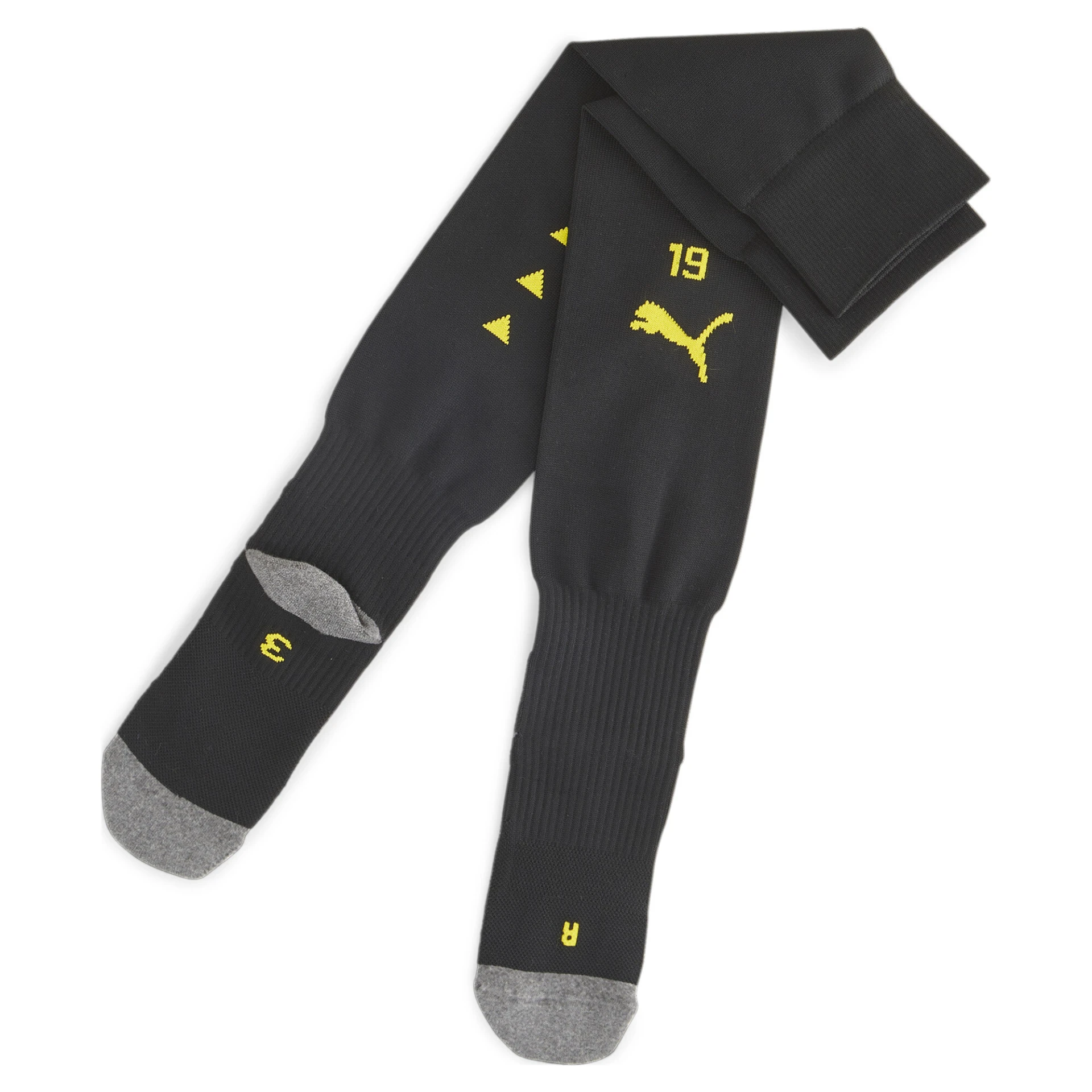 PUMA Team_BVB_Stacked_Socks_Replica 770642 002 PUMA BLACK-CYBER YELLOW