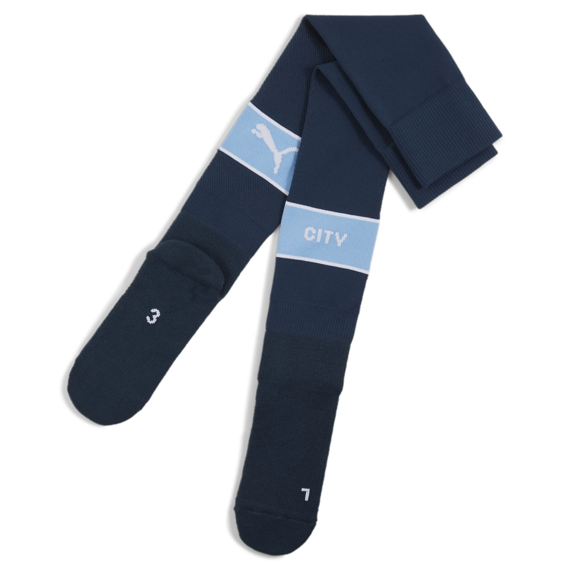 PUMA Team_MCFC_Graphic_Socks_Replica 775119 009 Marine Blue-Team Light Blu