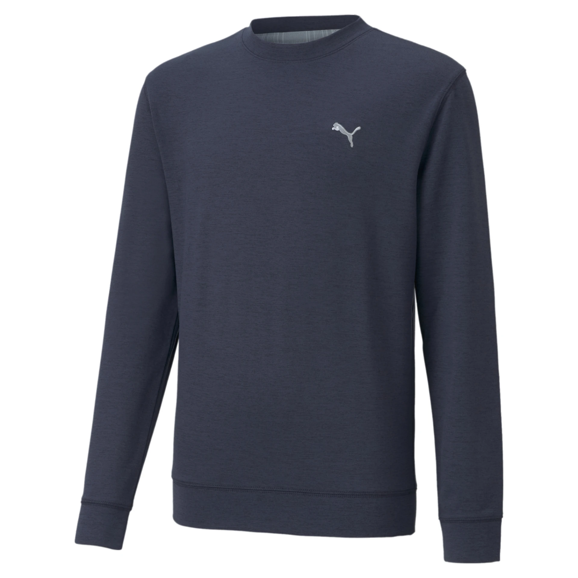 PUMA Boys_Cloudspun_Crewneck 530670 003 NAVY BLAZER HEATHER