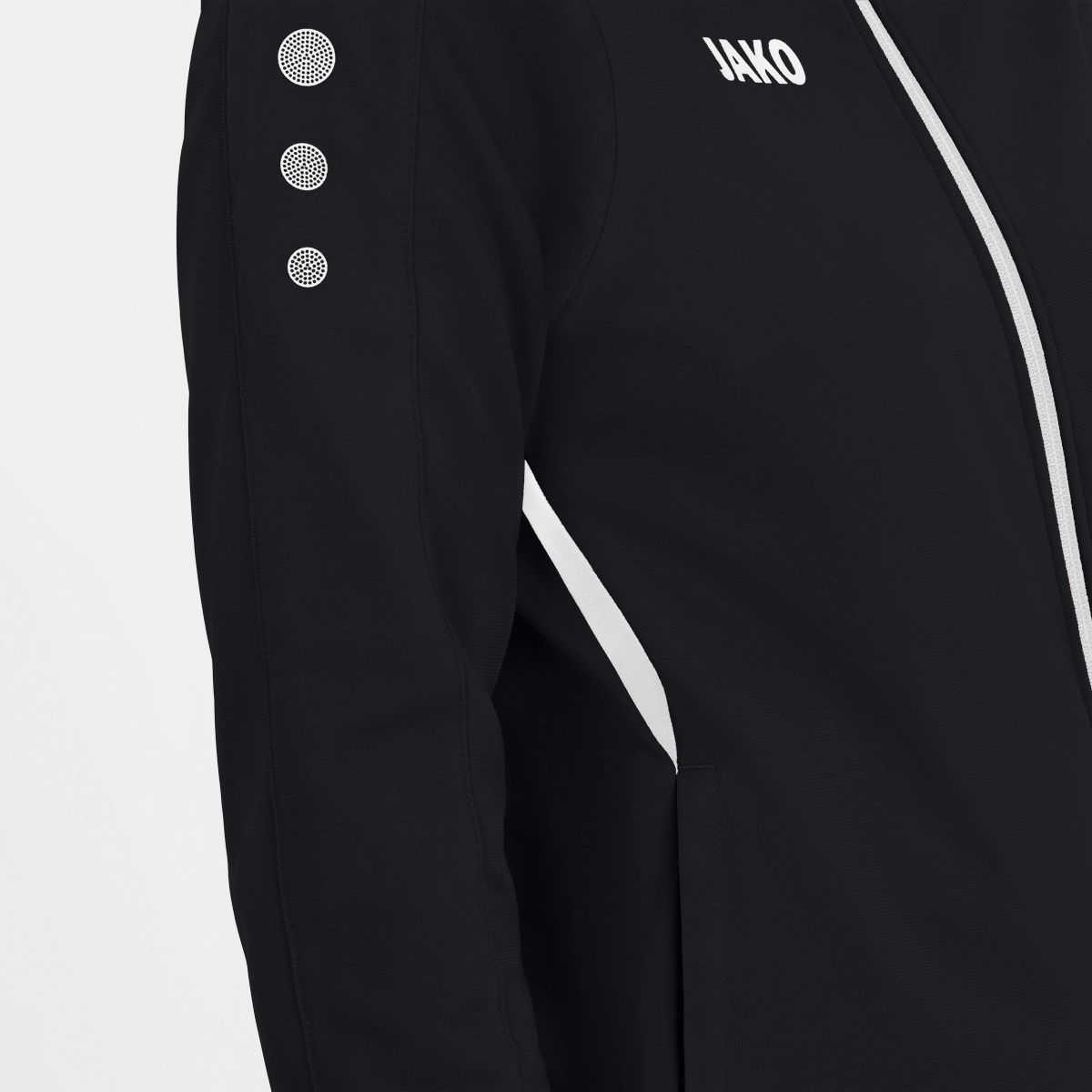 JAKO Polyesterjacke_Challenge 9321K 802 schwarz/weiß