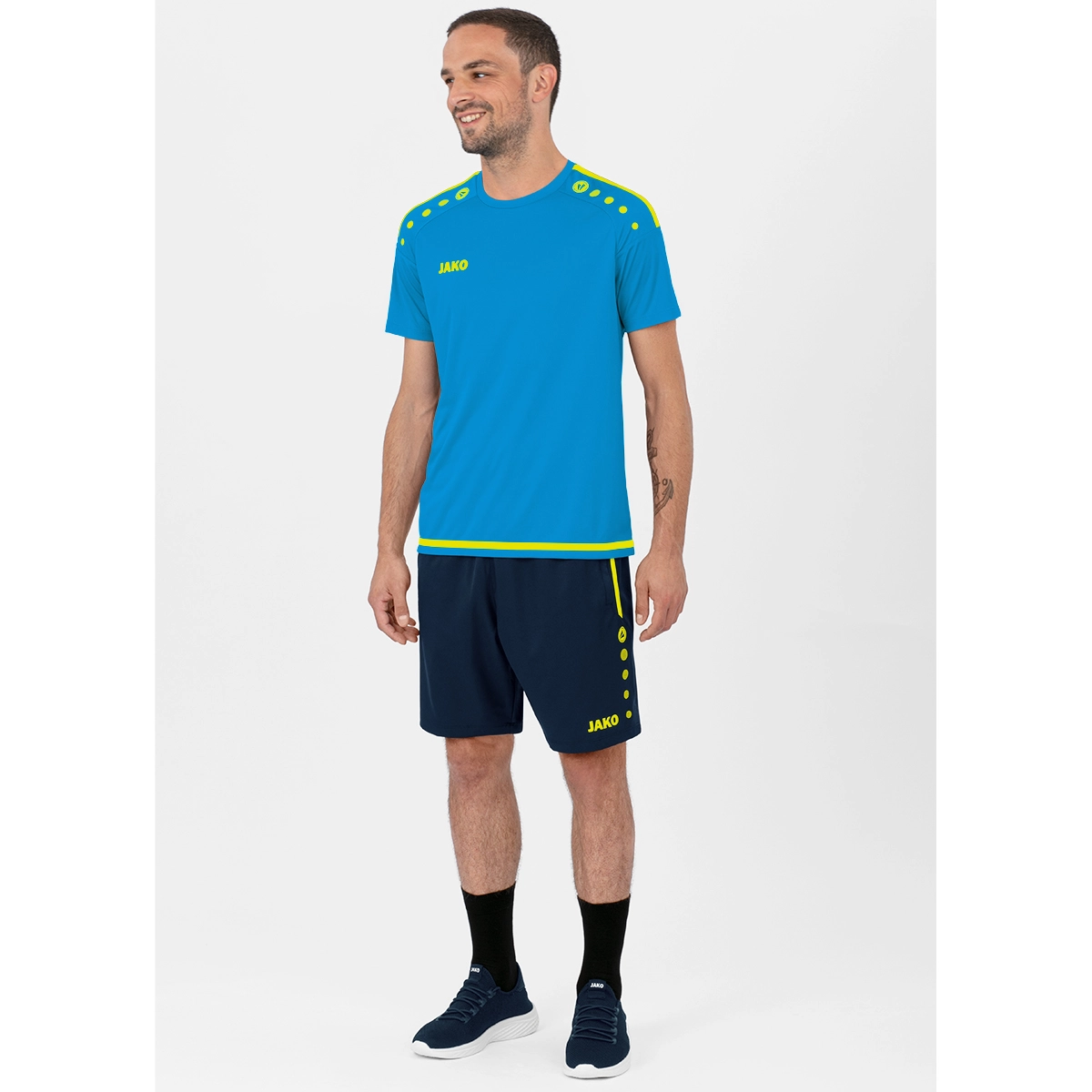 JAKO Kinder_Short_Competition_20 6218K 89 marine/neongelb